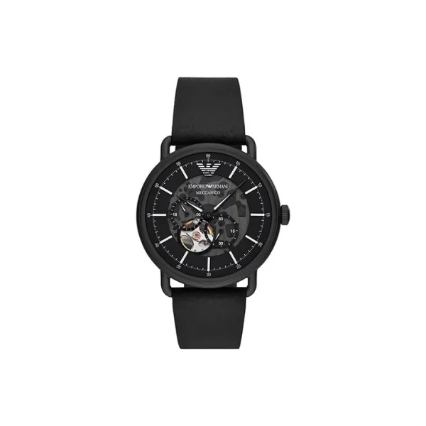 d701b57721fb48f6a7889d7b5c3c5a07 Emporio Armani Aviator Mechanical Men's Watch Black Dial AR60026