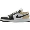 Jordan Air Jordan 1 Anti Slip Wear Resistant Low Top Children's Basketball Shoes White Black 553560-153