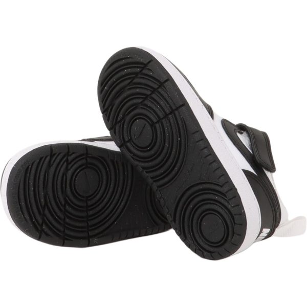 106bcba722774c8a95f8b4ad664bc87b.jpg Nike Court Borough Abrasion Resistant Low Top Toddler Shoes Black/White Infant And Toddler DV5458-131