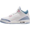 133dd3777ca641579452278ad104a74a.jpg Jordan Air Jordan 3 Abrasion Resistant Mid Top Children's Basketball Shoes White Blue Teenagers HQ0784-101