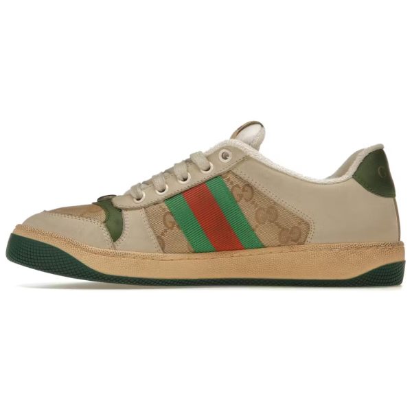 1fc0097664e942a893788e4d72b5c544.jpg GUCCI Screener Distressed Green Orange Women's 570443 9Y920 9666