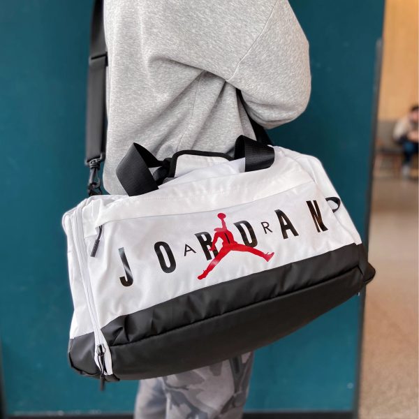 Jordan Polyester Travel Bag Gym Bag Large Unisex White FD7040-100
