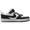 Nike Court Borough Slip Resistant Abrasion Resistant Kids' Skateboarding Shoes White Black Children Aged 3 7 Years Old DV5457-131