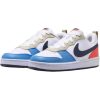 2b7d7d9820774052b6626e0e3238b061.jpg Nike Court Borough Cushioning Abrasion Resistant Breathable Low Top Kids' Skateboarding Shoes White Blue DV5456-124
