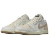 2c156d6652224c2186f537dbdc25aca2.jpg Jordan Air Jordan 1 Anti Slip Wear Resistant Low Top Vintage Basketball Shoes Men's White Brown IB8855-121