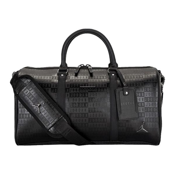Jordan Artificial Leather Sports Bag, Crossbody Bag, Handbag, Basketball Bag, Travel Bag Unisex Black JD2123023GS-001