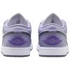 39c0492ce44249c08a5016b21a6f63d0.jpg Jordan Air Jordan 1 Anti Slip Wear Resistant Low Top Vintage Basketball Shoes Men's Purple White 553558-145