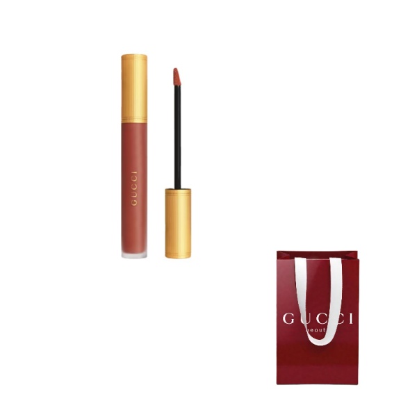 GUCCI Pouring Color Cloud Mist Wampees Skin Flattering Lipstick Matte Easy to Blend No Makeup Complexion 6.5ml 2022新品哑光雾面唇釉