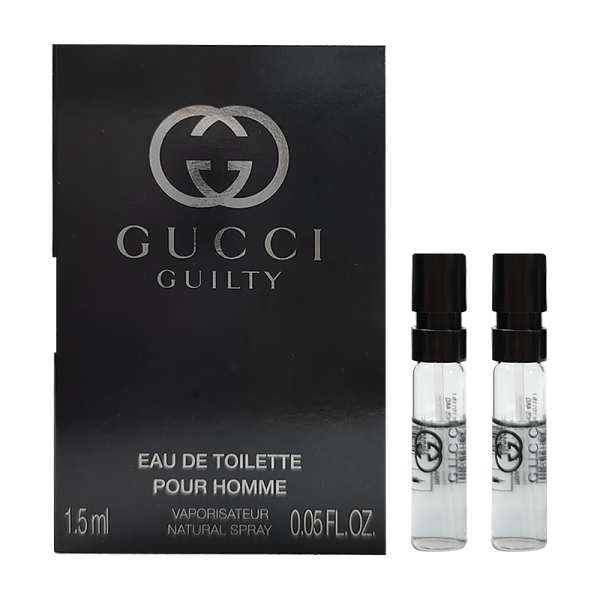 GUCCI Sinful Love Men Miniature Perfume Eau De Toilette Cedar Woody Scent 古驰罪爱男士淡香水1.5ml*2