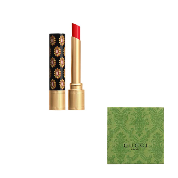 GUCCI Pouring Color Ryuko Lipstick Cream Moisturizing Lipstick 1.8g 古驰倾色琉光唇膏
