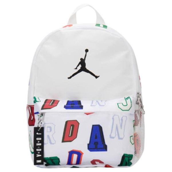 Jordan Polyester Backpack Small Size Unisex White JD2513068TD-002