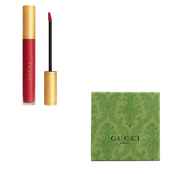 GUCCI Pouring Color Cloud Mist Wampees Skin Flattering Lipstick Matte Easy to Blend No Makeup Complexion 6.5ml 2022新品哑光雾面唇釉