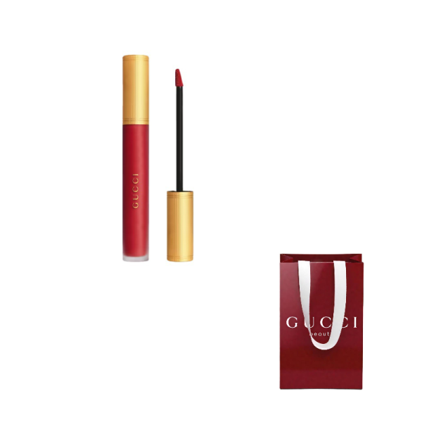 GUCCI Pouring Color Cloud Mist Wampees Skin Flattering Lipstick Matte Easy to Blend No Makeup Complexion 6.5ml 2022新品哑光雾面唇釉