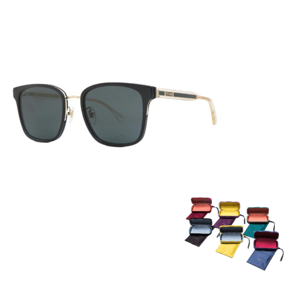 60ef13d346aa4ce681db5f763c6078a3.png GUCCI Eyewear Square Frame Sunglasses GG0563SKN-黑色