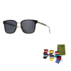 62c0e79ba5da4a3e9a8fab3a1c3218ca.png GUCCI Eyewear Square Frame Sunglasses GG0563SKN-黑色