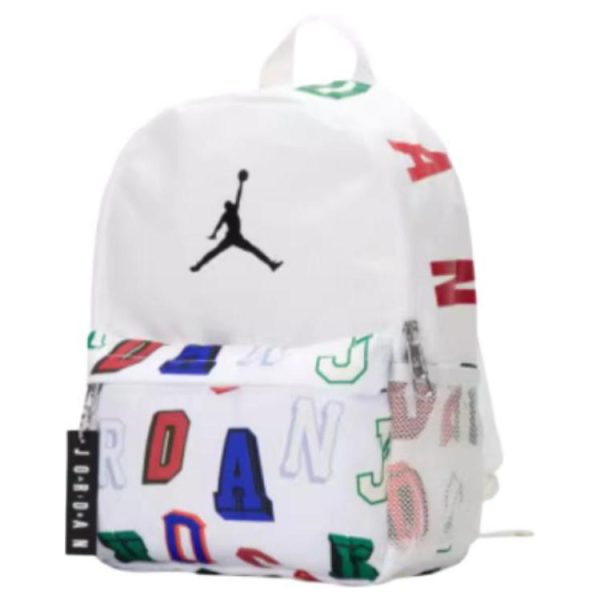 Jordan Polyester Backpack Small Size Unisex White JD2513068TD-002