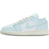 Jordan Air Jordan 1 Anti Slip Wear Resistant Low Top Children's Basketball Shoes Blue White HJ5971-400