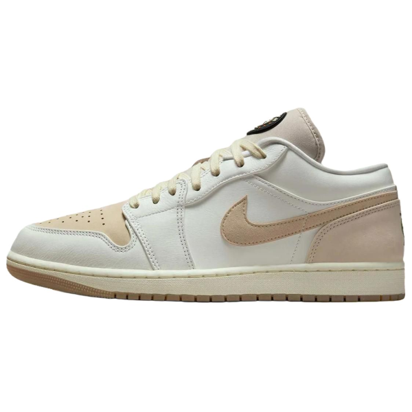 903d9fe1bea240149c78dd9a1d706b83.png Jordan Air Jordan 1 Anti Slip Wear Resistant Low Top Vintage Basketball Shoes Men's White Brown IB8855-121