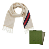 GUCCI Wool Paneled Gg Logo Scarf 570603-3G200-9568