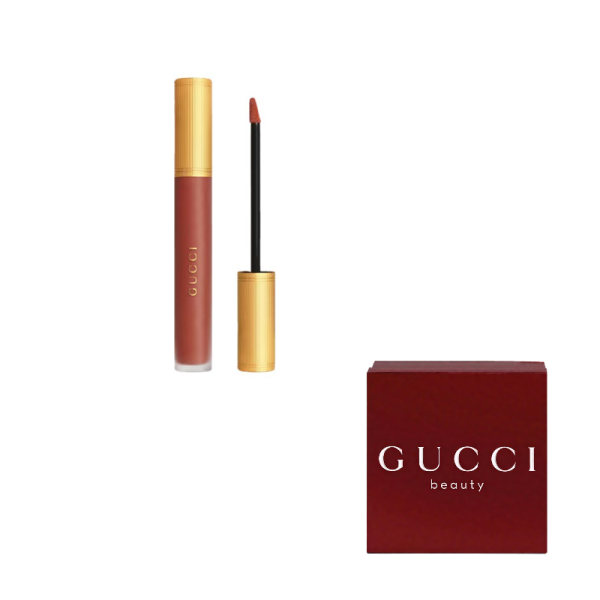 GUCCI Pouring Color Cloud Mist Wampees Skin Flattering Lipstick Matte Easy to Blend No Makeup Complexion 6.5ml 2022新品哑光雾面唇釉