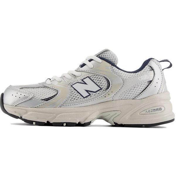 New Balance NB 530 Cushioning And Breathable Low top Kids' Running Shoes White Blue Silver GR530KA