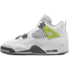Jordan Air Jordan 4 Anti Slip Wear Resistant Low Top Children's Basketball Shoes White HJ5990-100