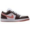 bc89d06bbc6444168c7c036530201bae.jpg Jordan Air Jordan 1 Slip Resistant Abrasion Resistant Low top Vintage Basketball Shoes Unisex White Brown DC0774-182