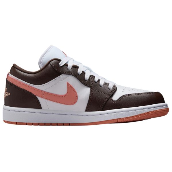 bc89d06bbc6444168c7c036530201bae.jpg Jordan Air Jordan 1 Slip Resistant Abrasion Resistant Low top Vintage Basketball Shoes Unisex White Brown DC0774-182