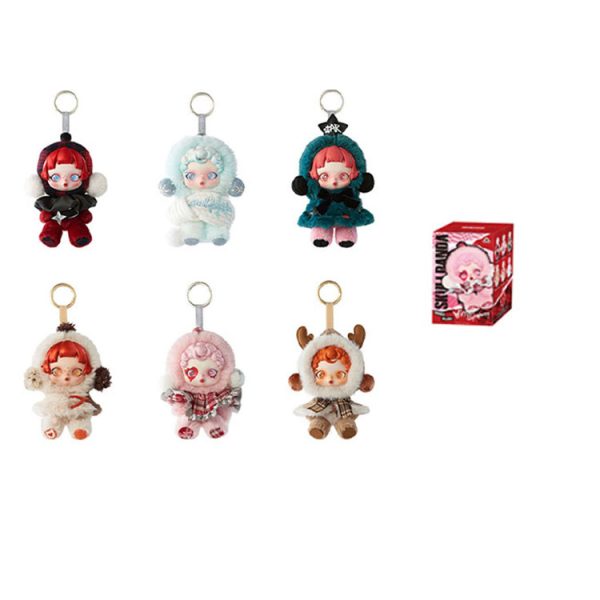 POP MART Skullpanda Winter Day Movement Collection Blind Box Products Single Mystery Box/Full Box 6 Pcs PPMT-2411-0103