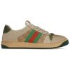 c57688e3a56b47f7ab7bf2bc8871708e.jpg GUCCI Screener Distressed Green Orange Women's 570443 9Y920 9666
