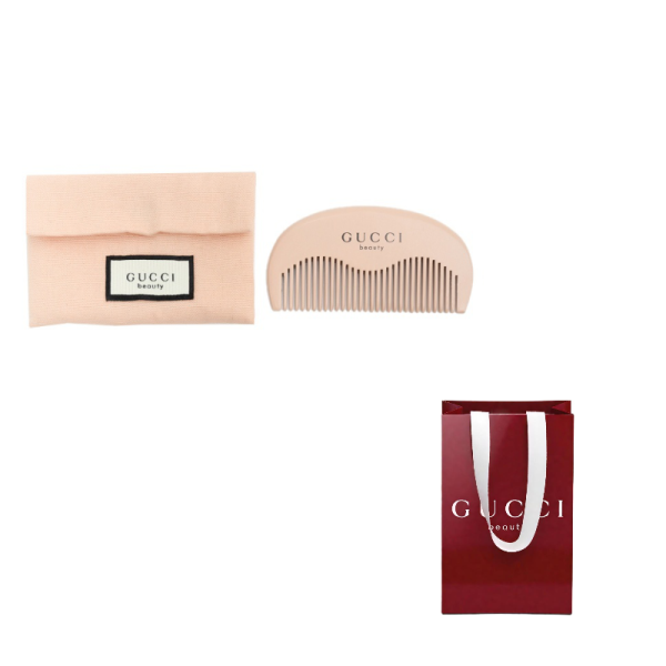 GUCCI Fairy Pink Medium Size Comb+Makeup Bag Massage 粉色中号梳子FY21