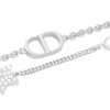 DIOR Faux Crystal, Metal Bracelets Women's Silver B1133PMTCY_D13S