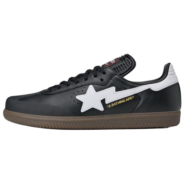 04ec2f178c2749fe85d9d0bb078763a0.png Adidas Bape X Adidas Samba 'White Black Gum' JR9245