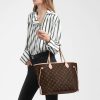 0ca00fc96c144e778c9f346ffeb57eef.jpg LOUIS VUITTON Neverfull MM Monogram Handbag Tote Women's Brown/Cherry M41177