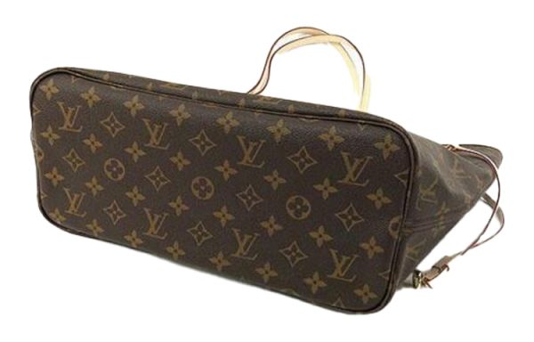 19ad8e6ac0c044edaf145c1c0d169285.jpg LOUIS VUITTON Neverfull MM Monogram Handbag Tote Women's Brown/Cherry M41177
