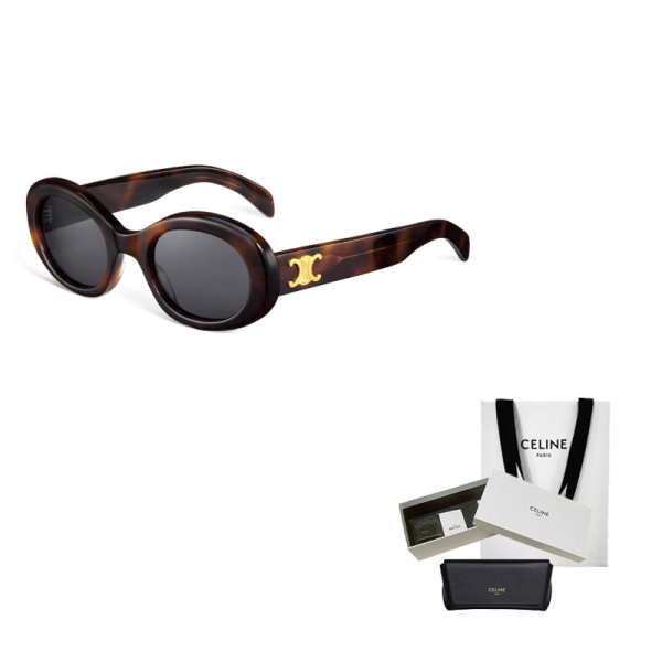 4106b6676d0a4852a57a5092ff42a091.png CELINE Eyewear Oval Frame Sunglasses 40194U