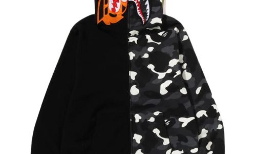 Bape City Camo Half Shark Full Zip Hoodie 0ZXSWM009151P