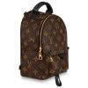 5517d27a497b4378bd1d14826a43a02e.jpg LOUIS VUITTON Palm Springs Coated Canvas Cow Leather Patchwork Trim Small Backpack/Mini Backpack Mini Women's Brown 新版本-M44873