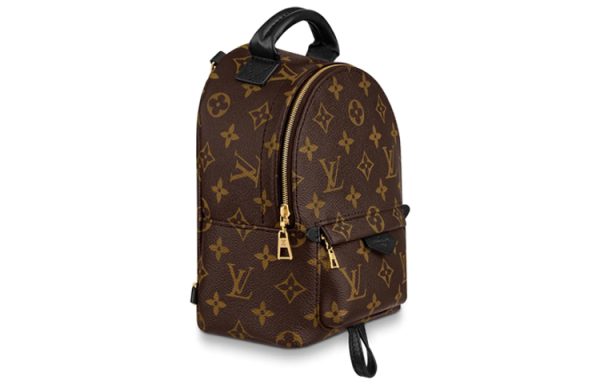5517d27a497b4378bd1d14826a43a02e.jpg LOUIS VUITTON Palm Springs Coated Canvas Cow Leather Patchwork Trim Small Backpack/Mini Backpack Mini Women's Brown 新版本-M44873
