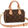 5d27300ef16f41e3b7647b82fc40a791.jpg LOUIS VUITTON Nano Speedy Handbag Monogram Canvas Brown M81085