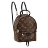 7cd4162291054d27b2456e44f0abac7f.jpg LOUIS VUITTON Palm Springs Coated Canvas Cow Leather Patchwork Trim Small Backpack/Mini Backpack Mini Women's Brown 新版本-M44873