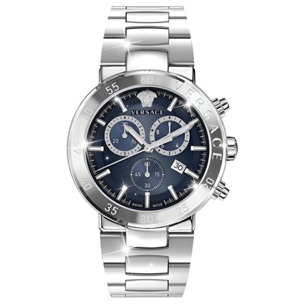 8cb61d97f7e2442bbc8b6963e2b5a8f7.jpg VERSACE Wrist Watch Quartz Movement Stainless Steel Watchband Silver Dial Men's Watches VE1D00219