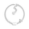 DIOR Faux Crystal, Metal Bracelets Women's Silver B1133PMTCY_D13S