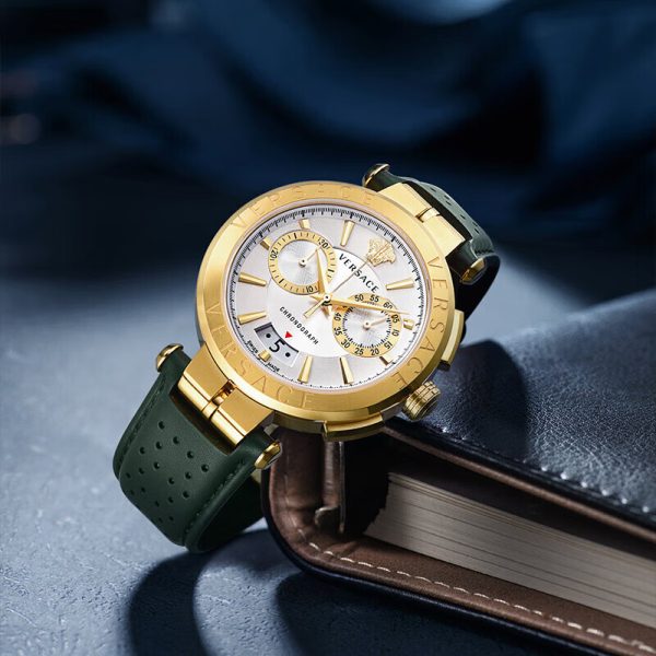 b791b6fc670541babb845a109412a3df.jpg VERSACE Wrist Watch Quartz Movement Stainless Steel Watchband Silver Dial Men's Watches VE1D00219