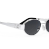CELINE Eyewear Oval Frame Sunglasses CL40235U-5416A银色