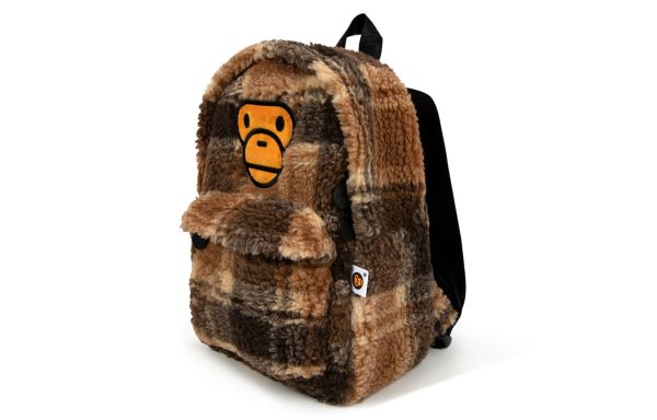 A BATHING APE Polyester Backpack Mini Unisex Beige AJ70-489-007