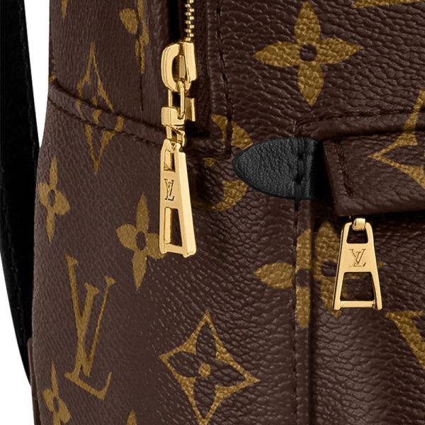 df809d1098584844954a10ce8067cc2d.jpg LOUIS VUITTON Palm Springs Coated Canvas Cow Leather Patchwork Trim Small Backpack/Mini Backpack Mini Women's Brown 新版本-M44873