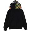 Bape Women's Milo Shark Full Zip Double Hoodie Pink 2L30-215-012