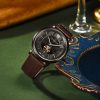 VERSACE Wrist Watch Quartz Movement Cow Leather Strap 42 Coffee Watch Dial Men's Watches Box Limited Edition+Silk Scarf VBQ040017