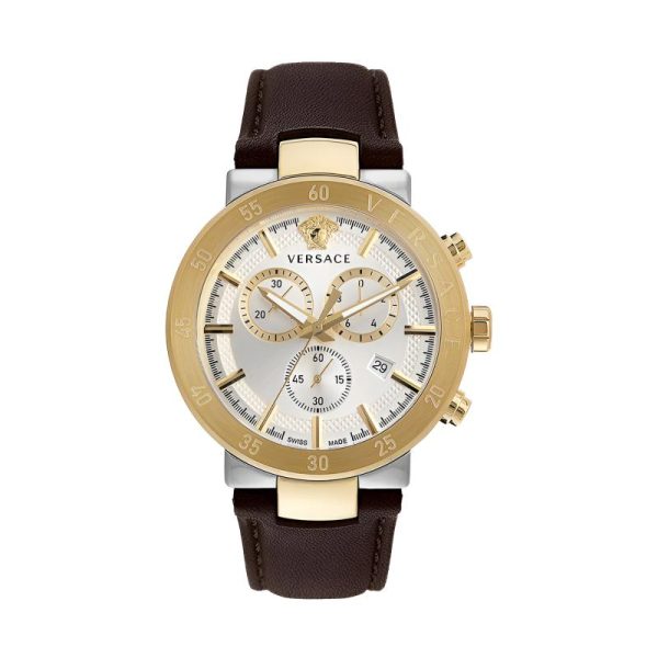 ebb75d41aea641c19489428355d7f360.jpg VERSACE Wrist Watch Quartz Movement Stainless Steel Watchband Silver Dial Men's Watches VE1D00219